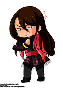 Trace Angry Chibi Commission